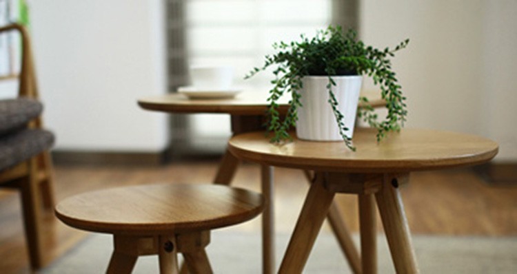 存在主义现代新中式花几纯木